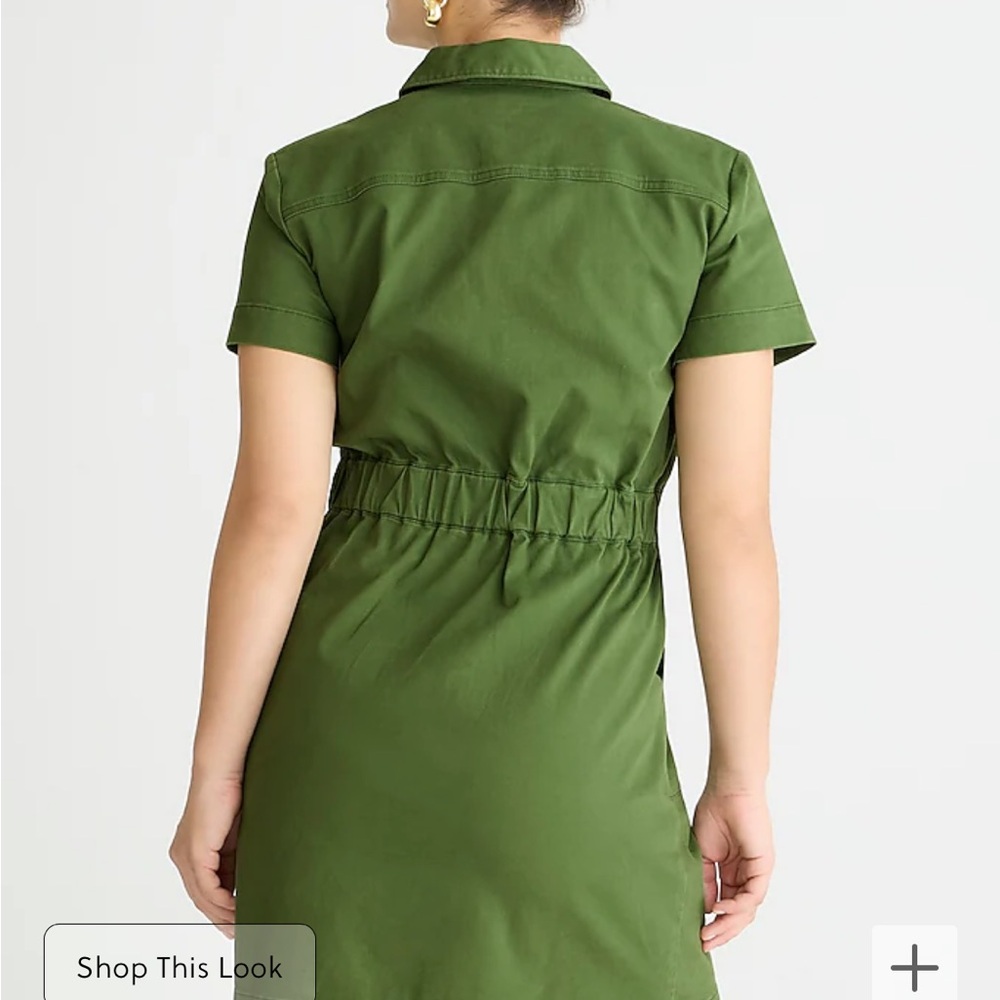 J CrewGreen utility dress NIB - Picture 4 of 5